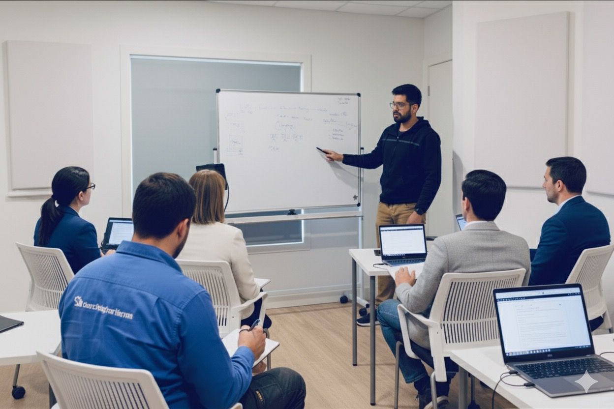 Hamza teaching whiteboard
